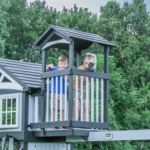 Whispering Point Outdoor Wooden Swing Set with Shipping & Assembly Included - Image 2
