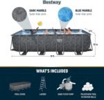 Bestway APX 365 18′ x 9′ x 52″ Rectangular Above Ground Swimming Pool - Image 5