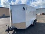 Spartan 7x12 Enclosed Cargo Trailer Tandem Axle – White Heavy-Duty Cargo Hauler SP7X12TA - Image 2