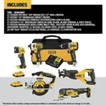 DEWALT 20V MAX* XR Cordless Combo Kit (6-Tool) with (2) Ah Batteries and Charger (DCK648D2) - Image 2