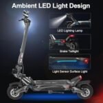 NANROBOT Electric Scooter Adults 50mph Dual Motor Electric Scooter with Suspension 80Miles Range Fast Sports Escooter Folding 10″ Off Road Tires 330LBS Max Load Complies with UL2272 Certification - Image 2