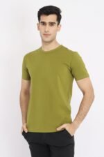 PREMIUM COTTON CREW NECK TEE-OLIVE | Premium Quality Fashion Apparel - Image 3