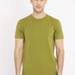 PREMIUM COTTON CREW NECK TEE-OLIVE | Premium Quality Fashion Apparel