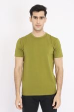PREMIUM COTTON CREW NECK TEE-OLIVE | Premium Quality Fashion Apparel