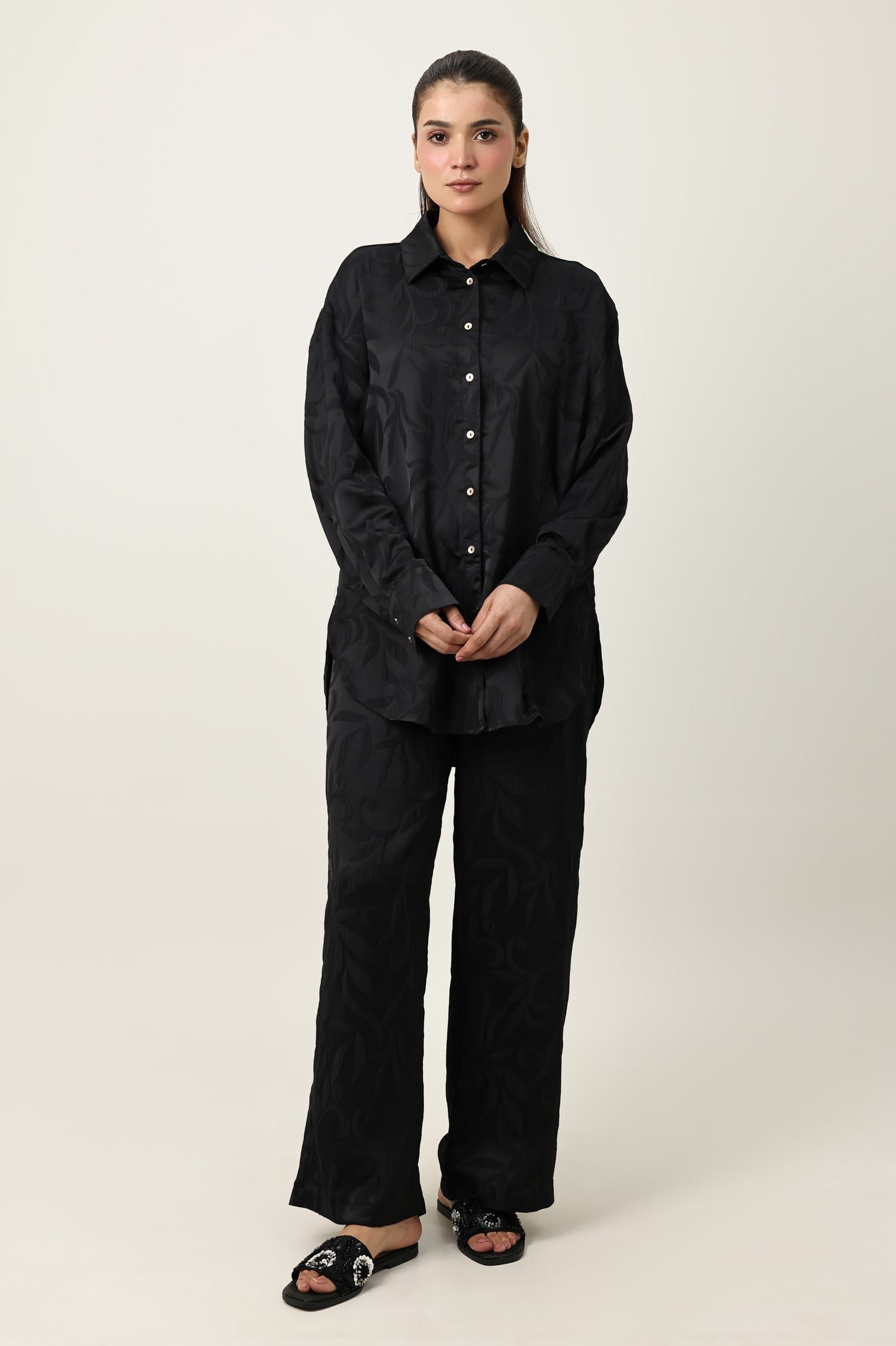 AH118_1-1 GRACE APPEARANCE CO_ORD-BLACK | Premium Quality Fashion Apparel - Image 1