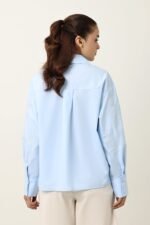 NATURE INSPIRED EMBRIODERD SHIRT-BLUE | Premium Quality Fashion Apparel - Image 9