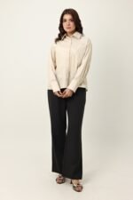 NATURE INSPIRED EMBRIODERD SHIRT-BEIGE | Premium Quality Fashion Apparel - Image 2