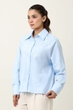 NATURE INSPIRED EMBRIODERD SHIRT-BLUE | Premium Quality Fashion Apparel - Image 6