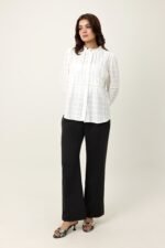 RUFFLE COLLAR SHIRT-WHITE | Premium Quality Fashion Apparel - Image 3