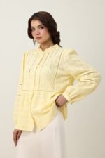 RUFFLE COLLAR SHIRT-YELLOW | Premium Quality Fashion Apparel - Image 4