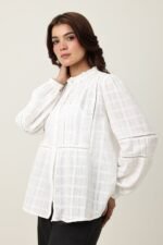 RUFFLE COLLAR SHIRT-WHITE | Premium Quality Fashion Apparel - Image 6