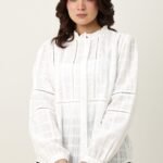 RUFFLE COLLAR SHIRT-WHITE | Premium Quality Fashion Apparel