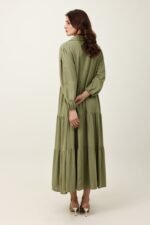 FLOW TIER DRESS-GREEN | Premium Quality Fashion Apparel - Image 3