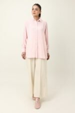 STRIPE TUNIC SHIRT-PINK | Premium Quality Fashion Apparel - Image 2