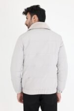 WOOLEN COLLAR PARACHUTE JACKET-GREY | Premium Quality Fashion Apparel - Image 2