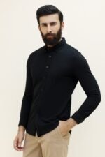 VERSA FIT MEN'S SHIRT-BLACK | Premium Quality Fashion Apparel - Image 3