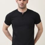 RADIUS BAND COLLAR TEE-BLACK | Premium Quality Fashion Apparel