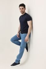 RADIUS BAND COLLAR TEE-NAVY | Premium Quality Fashion Apparel - Image 4