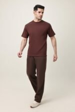 MEN SOLID HALF SLEEVE-COFFEE | Premium Quality Fashion Apparel - Image 3