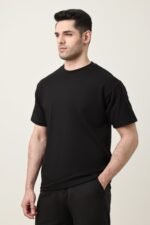 MEN SOLID HALF SLEEVE-BLACK | Premium Quality Fashion Apparel - Image 4