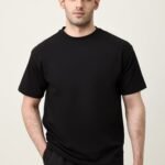 MEN SOLID HALF SLEEVE-BLACK | Premium Quality Fashion Apparel