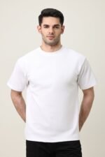 MEN SOLID HALF SLEEVE-WHITE | Premium Quality Fashion Apparel