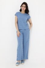 SEASONAL BLEND CO-ORD SET-SKY-BLUE | Premium Quality Fashion Apparel
