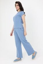 SEASONAL BLEND CO-ORD SET-SKY-BLUE | Premium Quality Fashion Apparel - Image 4