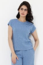 SEASONAL BLEND CO-ORD SET-SKY-BLUE | Premium Quality Fashion Apparel - Image 3