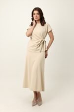 POISED LUXURIOUS PREMIUM CO_ORD-BEIGE | Premium Quality Fashion Apparel
