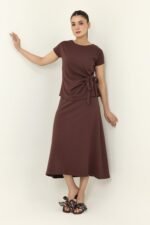POISED LUXURIOUS PREMIUM CO_ORD-COFFEE | Premium Quality Fashion Apparel - Image 3