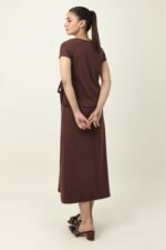 POISED LUXURIOUS PREMIUM CO_ORD-COFFEE | Premium Quality Fashion Apparel - Image 6