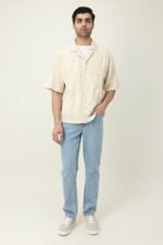 ZENRO PURE FORM SUMMER SHIRT-BEIGE | Premium Quality Fashion Apparel - Image 2