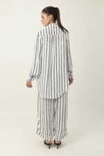 TIMELESS PINSTRIPE CO ORD-WHITE | Premium Quality Fashion Apparel - Image 3