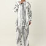 TIMELESS PINSTRIPE CO ORD-WHITE | Premium Quality Fashion Apparel