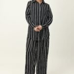 TIMELESS PINSTRIPE CO ORD-BLACK | Premium Quality Fashion Apparel