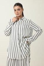 TIMELESS PINSTRIPE CO ORD-WHITE | Premium Quality Fashion Apparel - Image 4