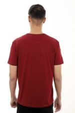 PREMIUM COTTON CREW NECK TEE-MAROON | Premium Quality Fashion Apparel - Image 4