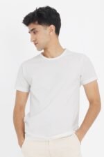 PREMIUM COTTON CREW NECK TEE-WHITE | Premium Quality Fashion Apparel