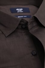 MICRO PATTERN OFFICE SHIRT-BLK | Premium Quality Fashion Apparel - Image 4