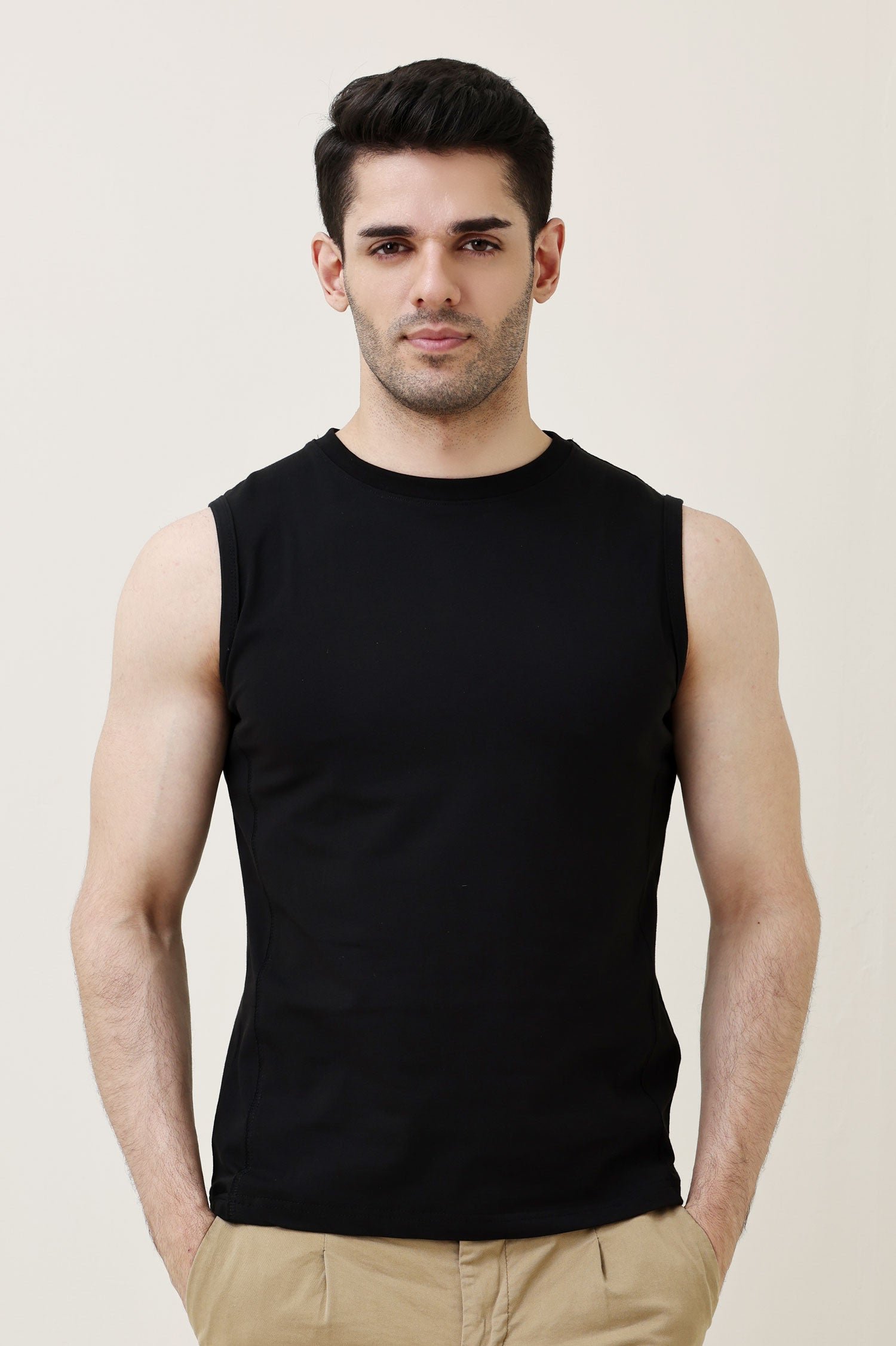 SRM52_14 PUREFIT BASIC TANK-BLACK | Premium Quality Fashion Apparel - Image 1