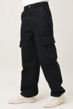 FUNCTION STACK CARGO JEANS-BLACK | Premium Quality Fashion Apparel - Image 2