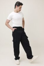 FUNCTION STACK CARGO JEANS-BLACK | Premium Quality Fashion Apparel - Image 4