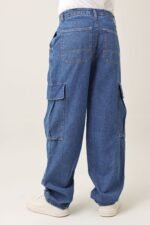 FUNCTION STACK CARGO JEANS-MID-BLUE | Premium Quality Fashion Apparel - Image 7