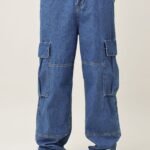 FUNCTION STACK CARGO JEANS-MID-BLUE | Premium Quality Fashion Apparel