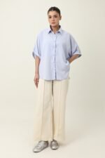 MAJESTIC FALL CASUAL SHIRT-SKY/BLU | Premium Quality Fashion Apparel - Image 3
