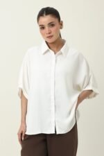 MAJESTIC FALL CASUAL SHIRT-WHITE | Premium Quality Fashion Apparel