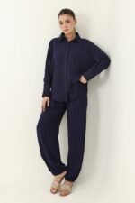 REGAL EASE CO ORD-NAVY | Premium Quality Fashion Apparel