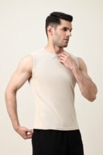 PURE FORM MUSCLE TEE-BEIGE | Premium Quality Fashion Apparel - Image 6
