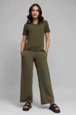 SOFT TOUCH V-NECK EVERYDAY TOP-OLIVE | Premium Quality Fashion Apparel - Image 4